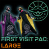 First visit pac: LARGE image of two wingsuiters bumping fists