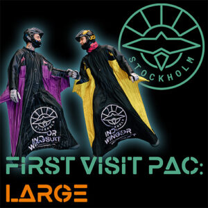 First visit pac: LARGE image of two wingsuiters bumping fists
